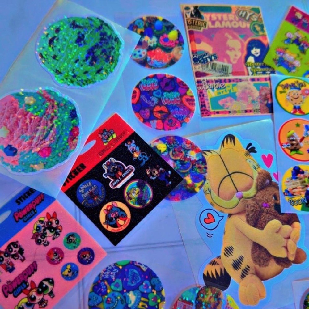 Vintage style Y2K Nostalgia Sticker Lot Mixed Retro Decals